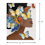 Glam Butterfly Lady Canvas Wall Art, 22x28