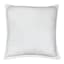 White Micro Plush Throw Pillow, 18"