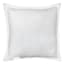 White Micro Plush Throw Pillow, 18"