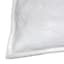 White Micro Plush Throw Pillow, 18"