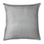 Grey Micro Plush Throw Pillow, 24"