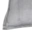 Grey Micro Plush Throw Pillow, 24"