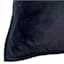 Black Micro Plush Throw Pillow, 24"