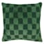 Green Check Plush Throw Pillow, 18"