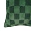 Green Check Plush Throw Pillow, 18"