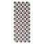 Black & Ivory Geo Vinyl Runner, 2x5