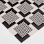 Black & Ivory Geo Vinyl Runner, 2x5