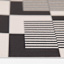 Black & Ivory Geo Vinyl Runner, 2x5