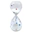 Oh Joy! Clear Confetti Glass Hourglass, 3x8