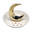 Sage Serenity Gold Moon Ceramic Trinket Tray, 4.5x3.5