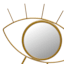 Sage Serenity Gold Eye Decorative Mirror, 10.5"