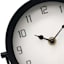 Black Metal Table Clock, 6.5"
