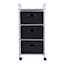 3-Tier Storage Cart, Black