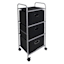 3-Tier Storage Cart, Black