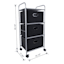 3-Tier Storage Cart, Black