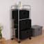 3-Tier Storage Cart, Black