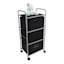 3-Tier Storage Cart, Black