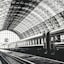 Glass Framed Train at Station Wall Art, 29x23