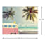 Pink Van with Palm Trees Canvas Wall Art, 28x22