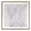 Crosby St. Glass Framed Grey Nesting Lines Wall Art, 25"