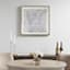 Crosby St. Glass Framed Grey Nesting Lines Wall Art, 25"