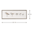 Ty Pennington Framed Bird Canvas Wall Art, 24x8