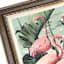 Providence Glass Framed Flamingos Print Wall Art, 30"