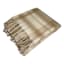 Honeybloom Brown Plaid Mohair Throw Blanket, 50x60