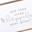 Honeybloom Framed Happy Ever After Canvas Wall Sign, 32x16