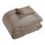 Crosby St. 3-Piece Taupe Washed Cotton Waffle Comforter Set, King