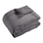 Crosby St. 3-Piece Grey Washed Cotton Waffle Comforter Set, Full/Queen