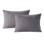 Crosby St. 3-Piece Grey Washed Cotton Waffle Comforter Set, Full/Queen