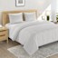 Crosby St. 3-Piece White Washed Cotton Waffle Duvet Set, King