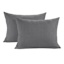Crosby St. 3-Piece Grey Washed Cotton Waffle Duvet Set, King