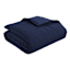 Crosby St. 3-Piece Navy Blue Washed Waffle Cotton Quilt Set, Full/Queen
