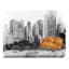 Cityscape Gold Tree Enhanced Canvas Wall Art, 45x60