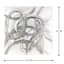 Silver Swirls Enhanced Canvas Wall Art, 40"