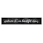 Welcome to Our Beautiful Chaos Canvas Wall Sign, 36x6