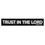 Trust In The Lord Canvas Wall Sign, 36x6