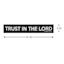 Trust In The Lord Canvas Wall Sign, 36x6