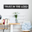 Trust In The Lord Canvas Wall Sign, 36x6
