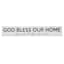 God Bless Our Home Canvas Wall Sign, 36x6