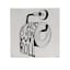 3-Piece Snarky Bath Trio with Foil Canvas Wall Art Set, 6"