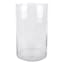 Clear Glass Cylinder Vase, 10"