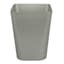 Silver Square Rim Wastebasket, 11.8"
