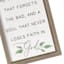 Inspirational Life Panel I Framed Wall Sign, 9x21