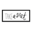 Glass Framed Take a Seat Bathroom Wall Art, 8x20