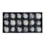 18-Count Bright White Mix Glass Ornaments, 40mm
