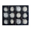 12-Count White Decorated Glass Ornaments