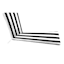 Providence Onyx Awning Striped Chaise Cushion